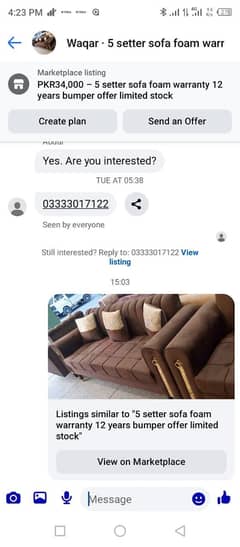 5 setter sofa bumper offer