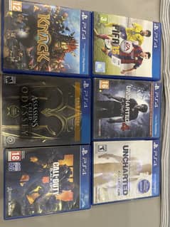 Set of 6 top PS4 games