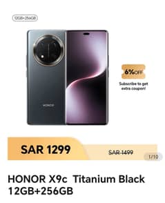 honor x9c 5g 12/256 box pack titanium Black colour