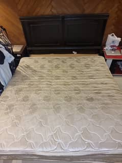 King Size bed with side tables and Spring Mattress