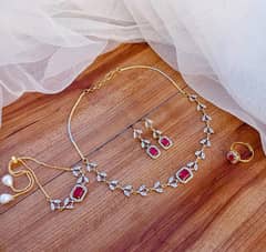 jewellery new stock red and silver