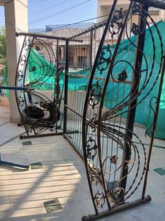 iron bed with mattress