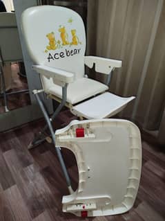 Foldable Baby High chair with adjustable table