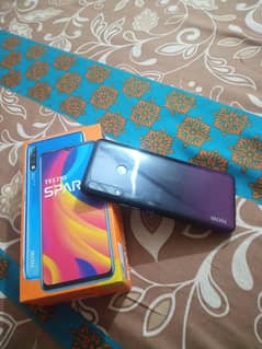 TECno spark 4 with box charger NAHI haiy