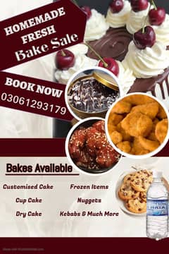 Customised Cakes, Cupcakes, Dry cakes, Homemade, Nuggets, Frozen Item