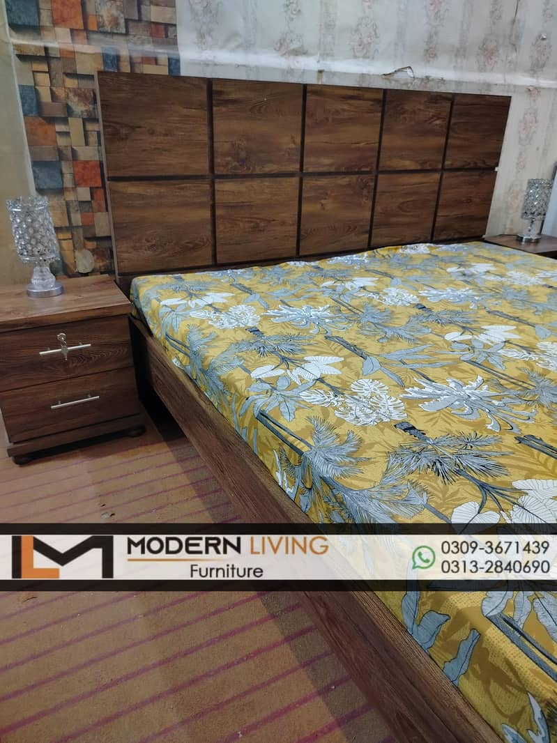 King Bed With 2 Side Tables Best Quality In Your Choice Colours 5