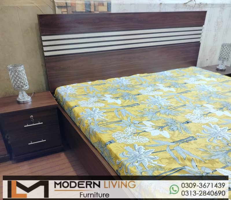 King Bed With 2 Side Tables Best Quality In Your Choice Colours 10