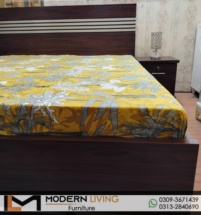 King Bed With 2 Side Tables Best Quality In Your Choice Colours 11