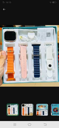 Smart Watch with 4 belts