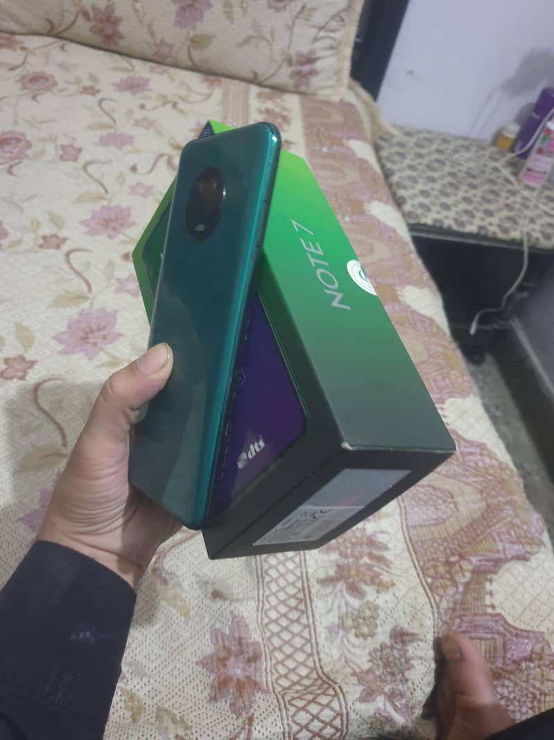 infinix note 7 6/128gb with box only box 1