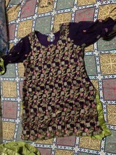 Gharara n shirt with long dupatta .