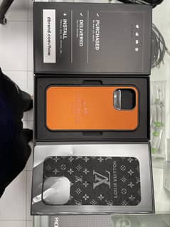Dbrand original 14 pro max grip case with Hermes edition skin