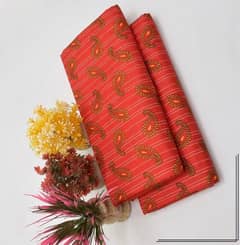 2pcs women's unstitched printed suit