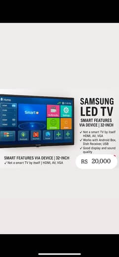 Samsung LED TV – Smart Features via Device | Great Display | 32-Inch