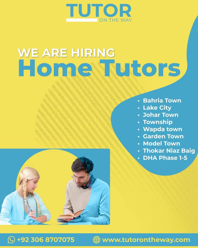 Become a Home Tutor in Lahore - Join Tutor On The Way Team Today! 1