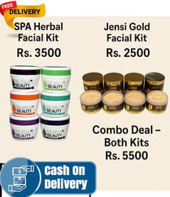 Herbal or Gold Facial Kit – Buy Separately or Combo/free delivery/COD