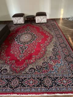 Bright red carpet Persian good condition