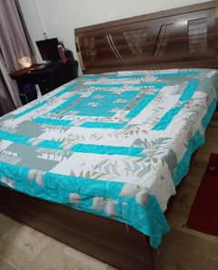 Bed with Mattress wooden
