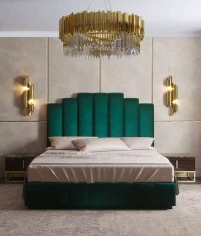 Bed / bed set / king size bed / double bed / poshish bed /side tables