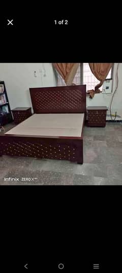 bed /double bed/king size bed set/bedroom furniture/bridal set/woo
