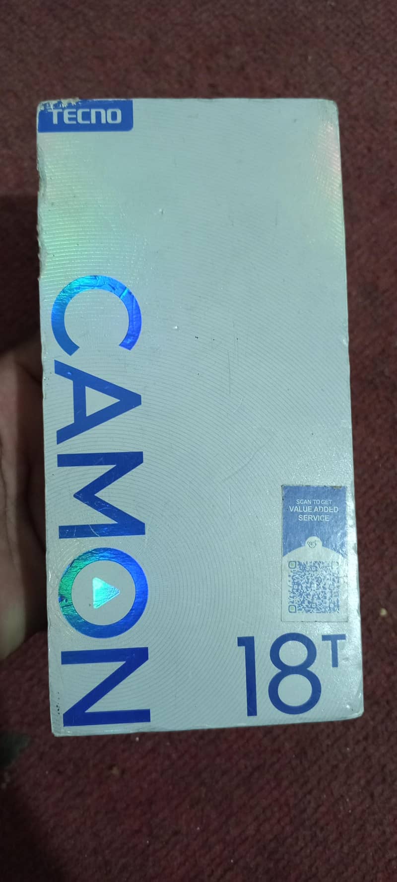 tecno cammon 18 t with box no open rapear original panel finger disabl 0