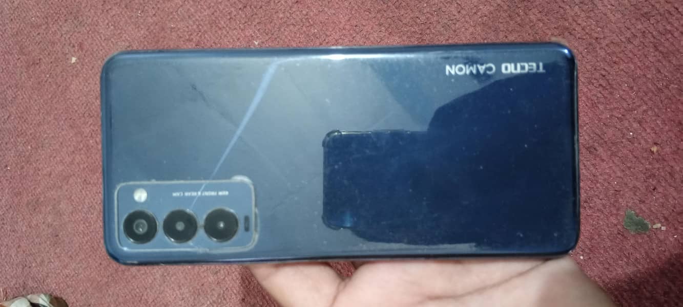 tecno cammon 18 t with box no open rapear original panel finger disabl 7