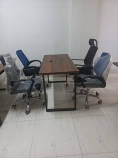 Complete Office setup for sale - Tables - Chairs - Shelf - Glass door