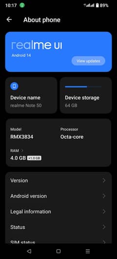 realme note 50 box nii han 5 sa 6 month use han