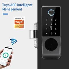 smart main gate fingerprint wifi electric door lock waterproof