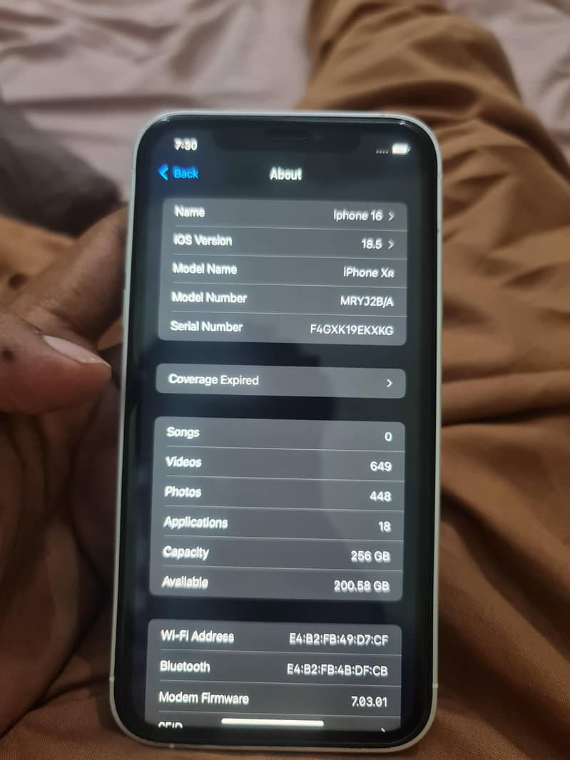 iPhone XR convert iphone 16 256 gb E sim working exchang possible 6