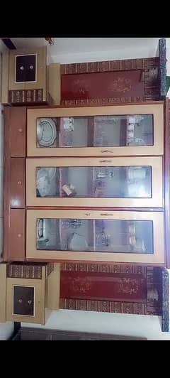 Bed/Dressing/SideTables/Showcase
