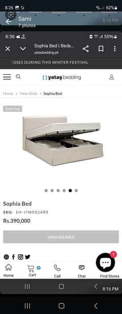 Bed with storage