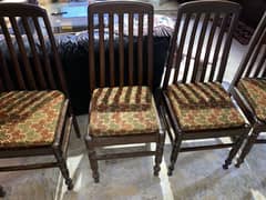 4 Wooden chairs in good condition