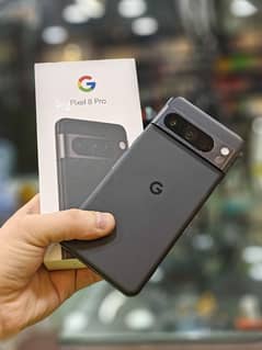 googale pixel 8pro with box PTA approved black color 128 GBt