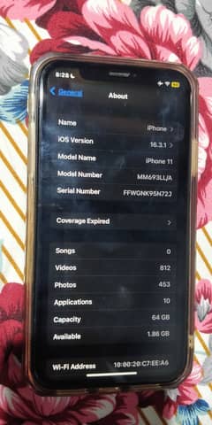 Iphone 11 jv water pack bh98 64gb