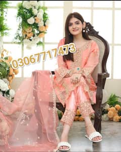 women organza suit