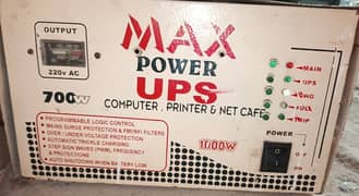 UPS Pure Copper Heavy Working Double Battery 1000 watt