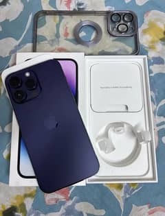 apple iPhone 14 pro max official PTA approved 256 GB 10 by 10 totally