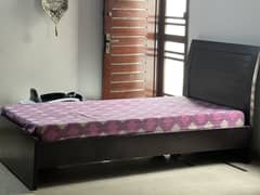 Single Wooden Bed
