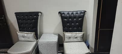 Bed chairs set with table