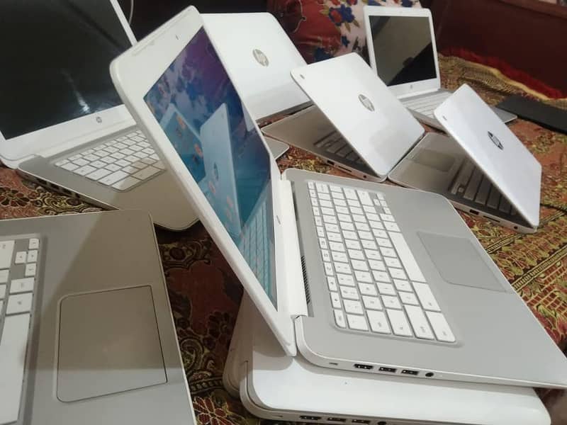 Hp White celeron 5th generation  Laptop  with window 10 installed. 1