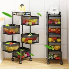 5 layered rotatable fruit basket