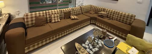 L Shaped Sofa for sale good condition 7 seater