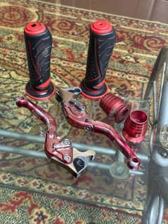 YBR Lever Set Complete With Grips Ha Grips Extender