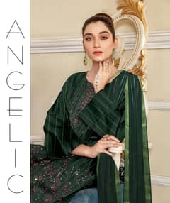 ladies suit unstitched 3 piece heavy embroidery handmade work