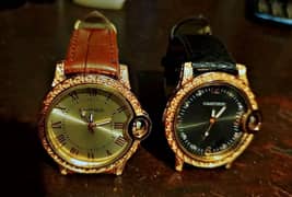 2 Cartier gold background original watch brand-new