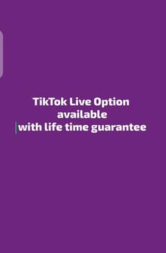 TikTok Live Option