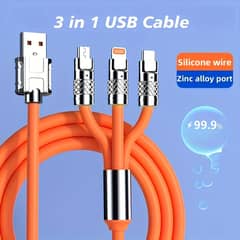 Charging cable 3 in 1 Available whole sale or retail price py