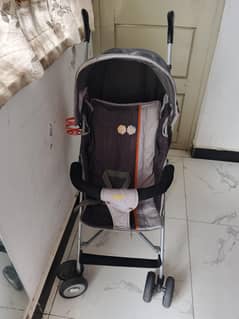Branded pram stroller in good condition umbrella folding