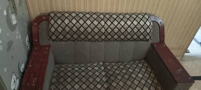 6 Seater sofa set/wooden sofa